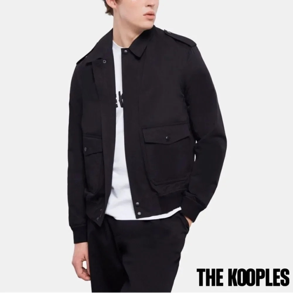 $600 The Kooples Men’s Black Jacket NWT